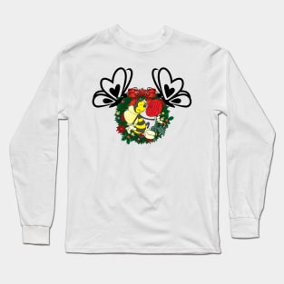 Butterfly and bee Christmas shirt Sunglasses Xmas Lights Boys Gift Long Sleeve T-Shirt